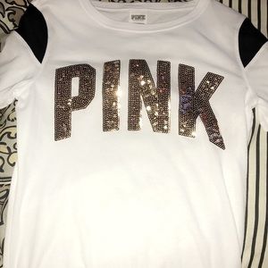 Vs pink bling tee
